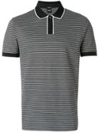 Boss Hugo Boss Contrast Trim Striped Polo Shirt - Black