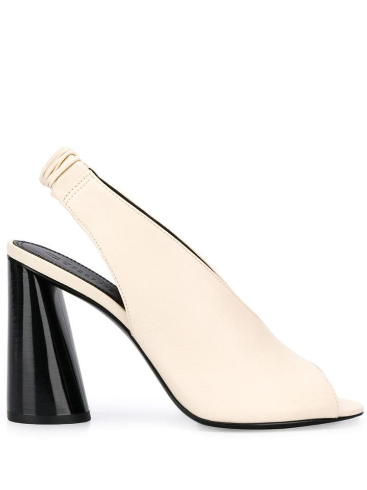 Mercedes Castillo Wedge Heel Mules - White