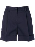 P.a.r.o.s.h. Pleated Shorts - Blue