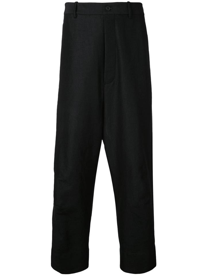 Forme D'expression Tailored Baggy Pants - Black