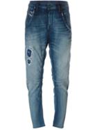 Diesel Drop-crotch Skinny Jeans, Women's, Size: 31, Blue, Cotton/polyester/spandex/elastane