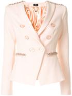 Elisabetta Franchi Fitted Blazer Jacket - Pink