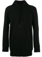 11 By Boris Bidjan Saberi Tape Detail Hoodie, Men's, Size: Medium, Black, Cotton/polyamide/spandex/elastane