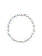 Ca & Lou Beaded Crystal Necklace, Women's, Blue