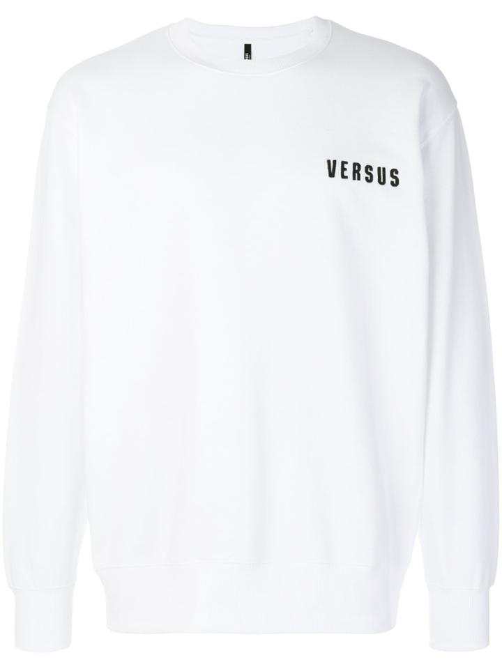 Versus Embroidered Lion Sweatshirt - White