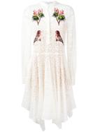 Stella Mccartney Embroidered Robin Lace Dress - White
