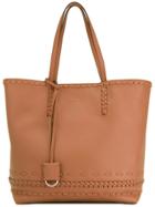 Tod's Braided Details Tote - Nude & Neutrals