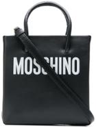 Moschino Logo Print Mini Tote - Black