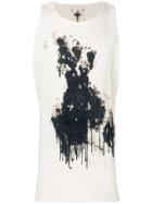 Forcerepublik Ink Printed Tank Top - White