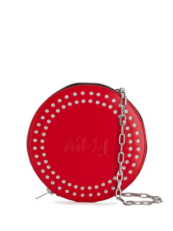Mcq Alexander Mcqueen Round Shaped Crossbody Bag - Red