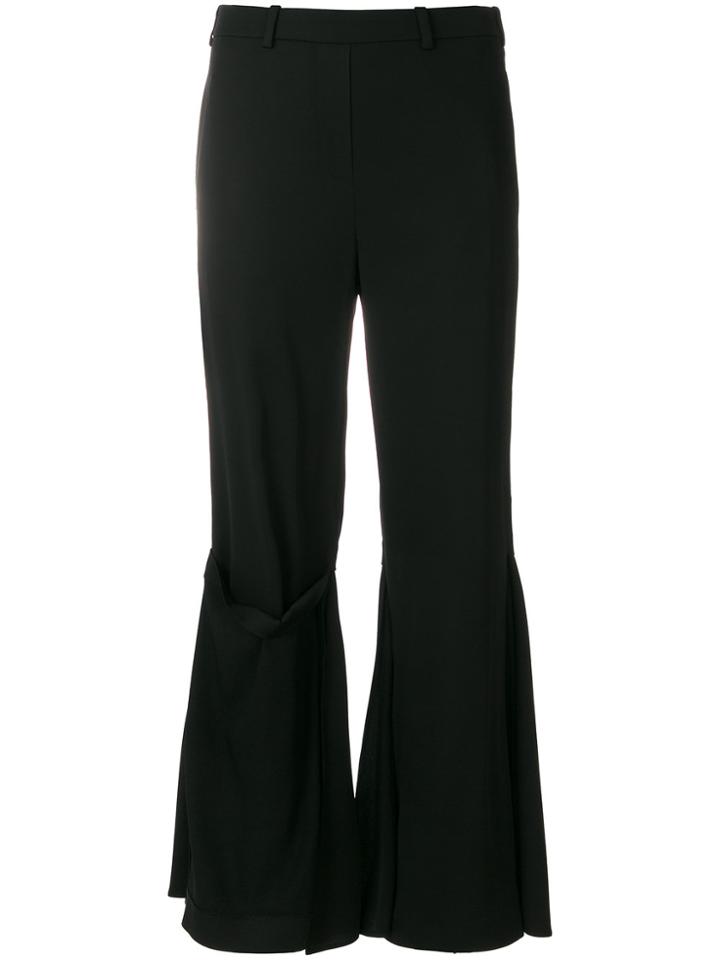 Neil Barrett Flared Cropped Trousers - Black