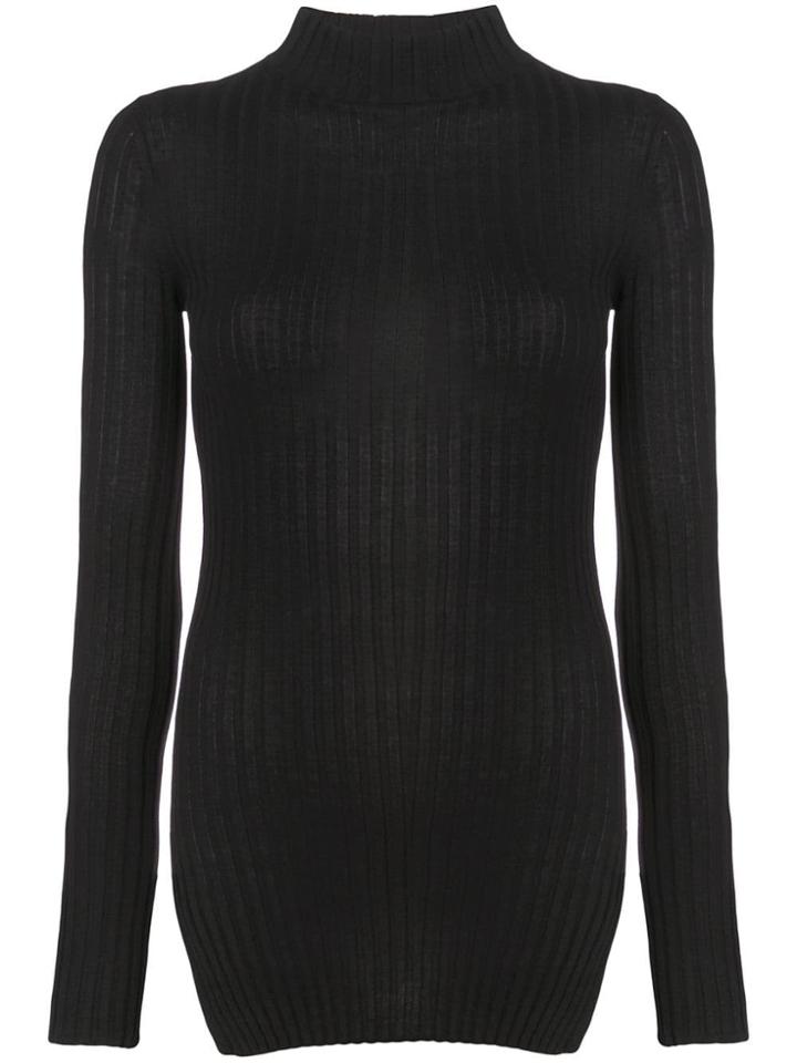 Apiece Apart Ribbed Knit Sweater - Black