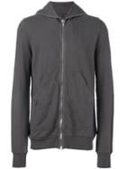 Rick Owens Drkshdw Zipped Hood Hoodie, Men's, Size: Xl, Grey, Cotton