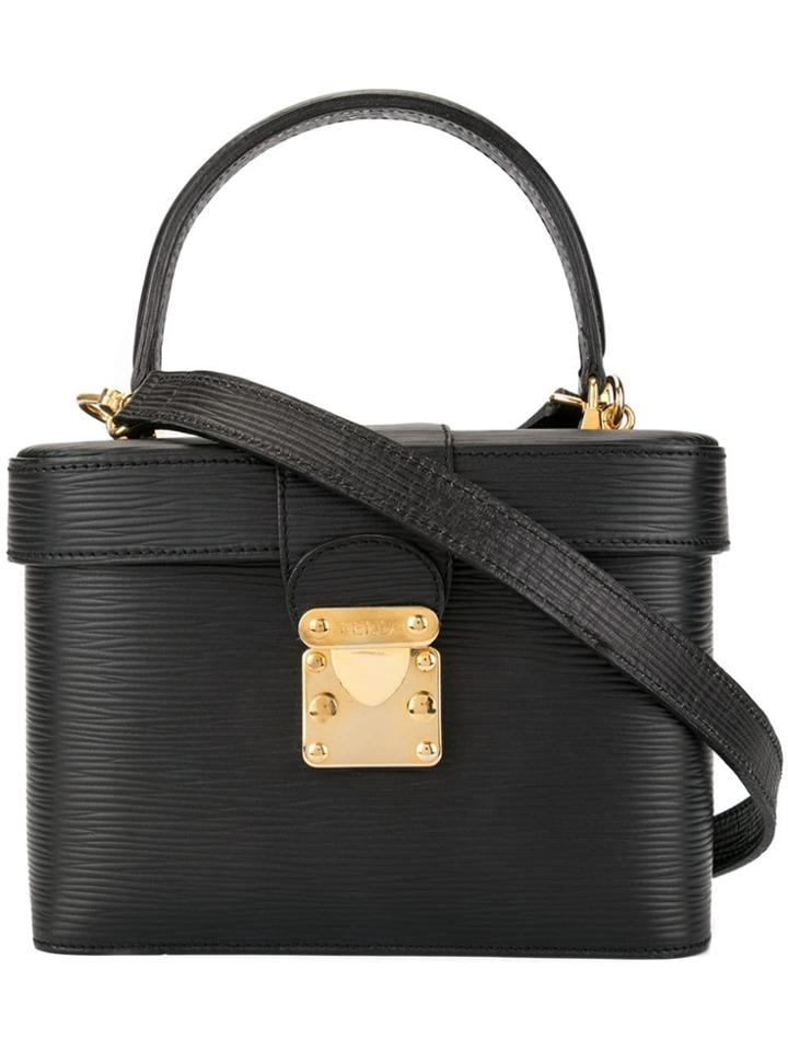 Fendi Vintage Boxy 2way Tote Bag - Black