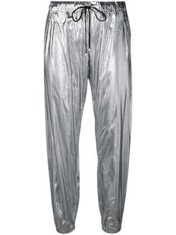 Coup De Coeur Metallic Jogging Trousers - Silver