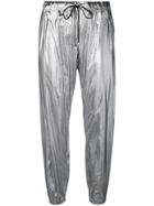 Coup De Coeur Metallic Jogging Trousers - Silver