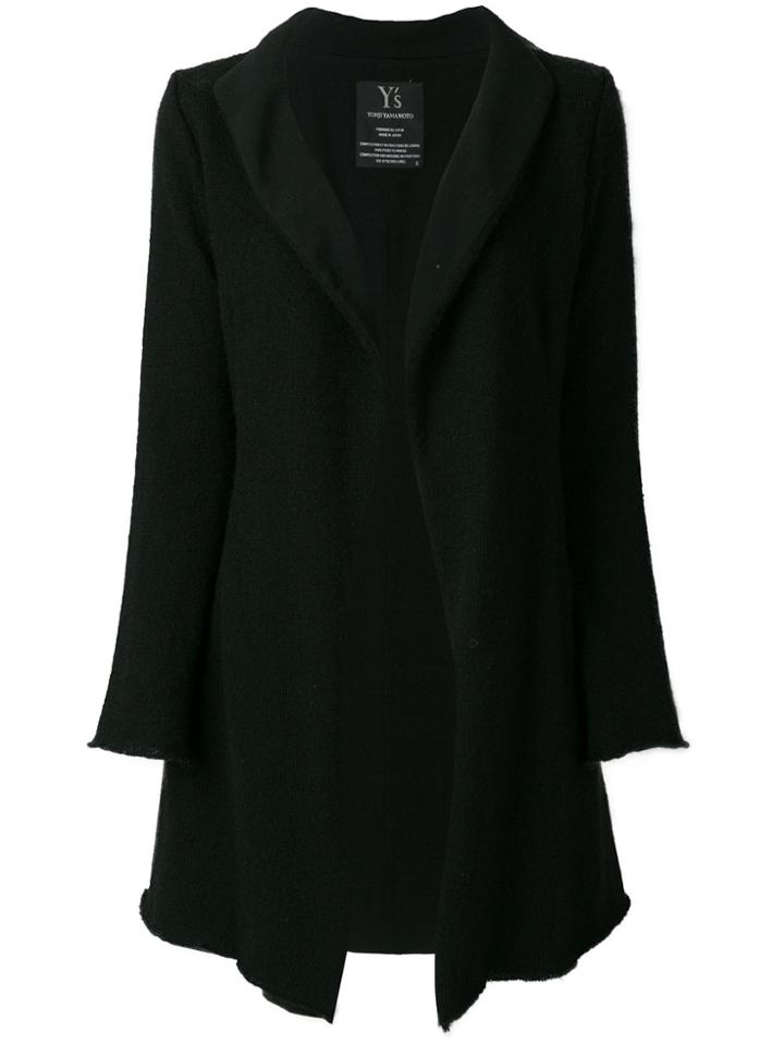 Y's By Yohji Yamamoto Vintage Knitted Long Cardigan - Black