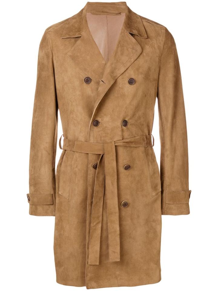 Salvatore Santoro Double Breasted Coat - Brown