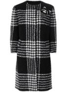 Ermanno Scervino Checked Coat - Black