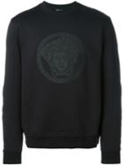 Versace Medusa Sweatshirt, Men's, Size: Xl, Black, Polyamide/cotton/lamb Skin