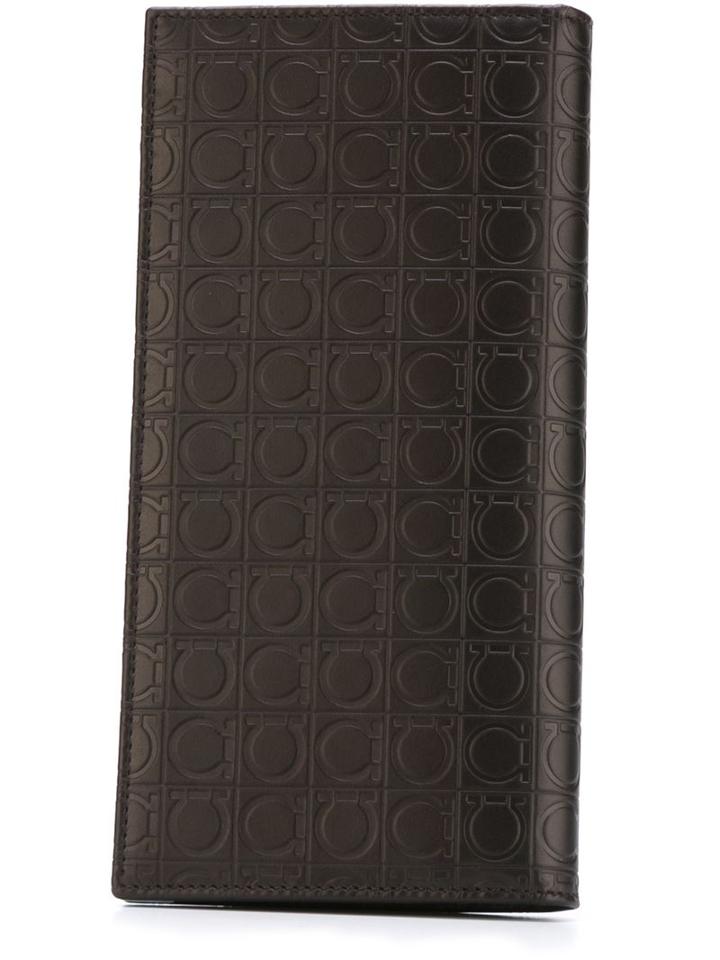 Salvatore Ferragamo Large Embossed Flap Wallet