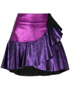 8pm Frilled Jodie Skirt - Pink & Purple