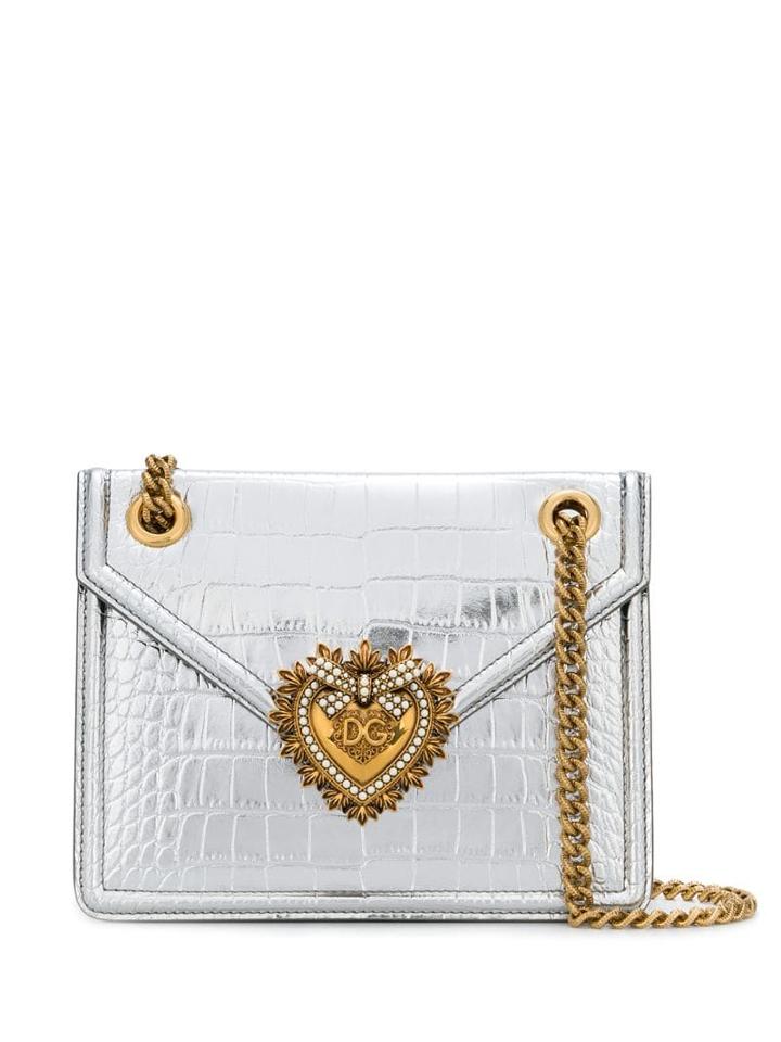 Dolce & Gabbana Devotion Crossbody Bag - Silver