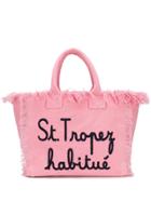 Mc2 Saint Barth Embroidered Vanity Tote Bag - Pink