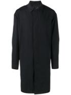 Lanvin Raincoat, Men's, Size: 48, Blue, Virgin Wool/cupro/cotton
