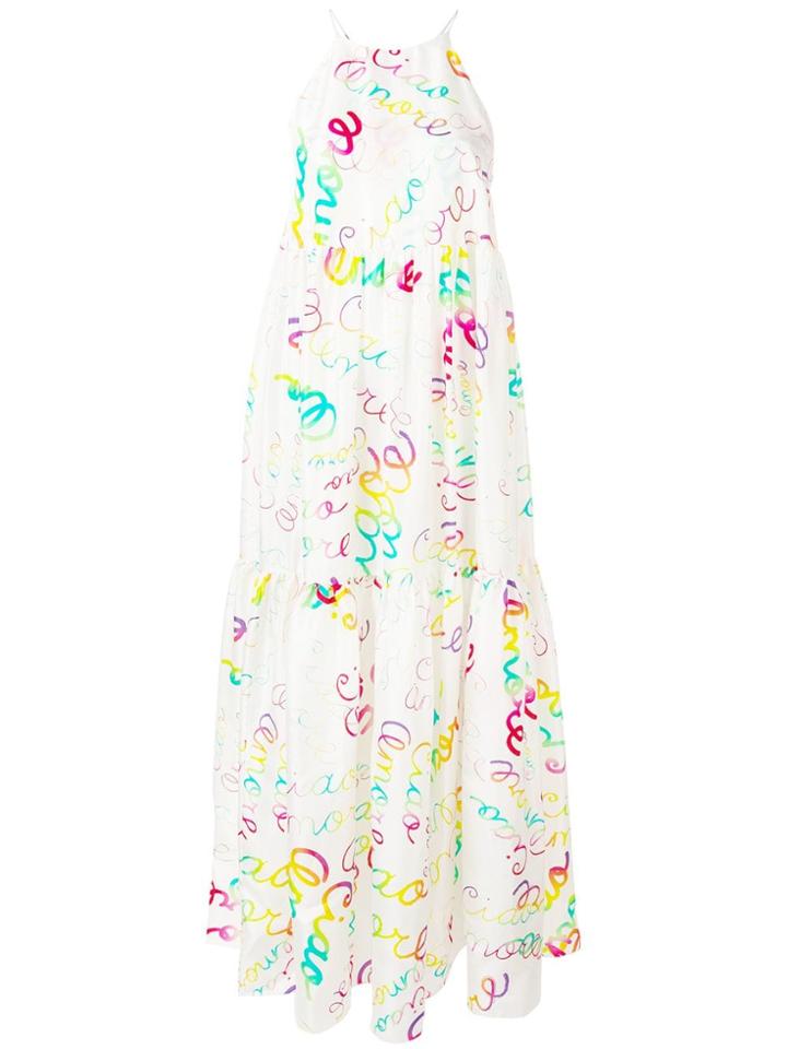 Giada Benincasa Graphic Print Maxi Dress - White