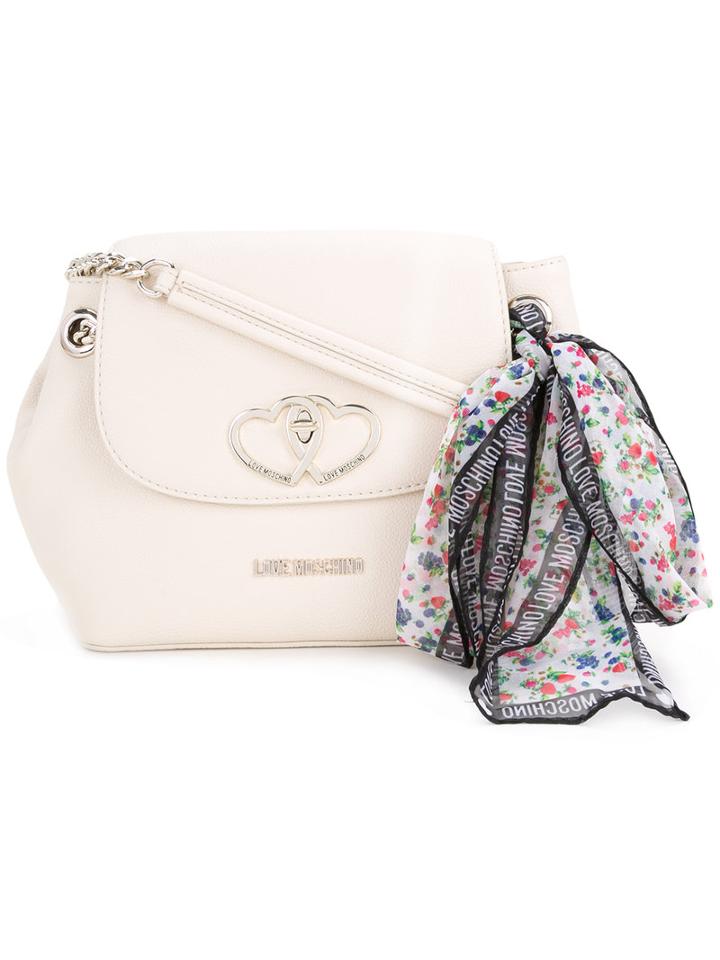 Love Moschino - Scarf Cross Body Bag - Women - Pvc - One Size, Nude/neutrals, Pvc