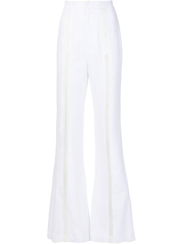 Jonathan Simkhai Lace Insert Flared Trousers