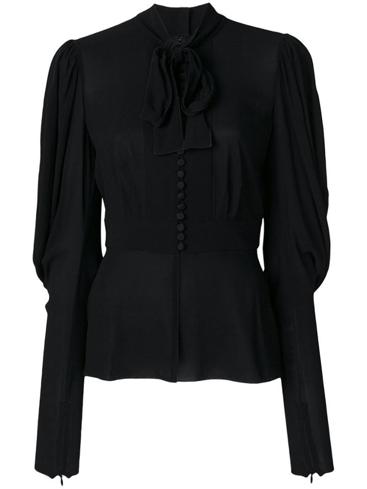 Dolce & Gabbana Pussy-bow Blouse - Black