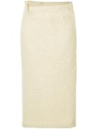 Comme Des Garçons Pre-owned Metallic Knitted Skirt - Neutrals