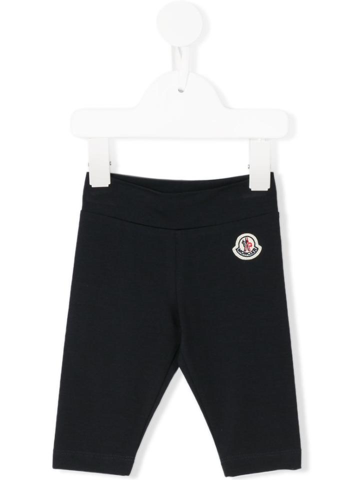 Moncler Kids Logo Embroidered Leggings, Girl's, Size: 18-24 Mth, Blue