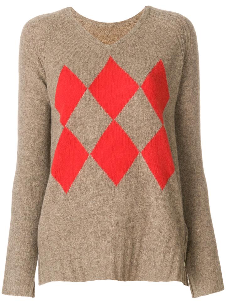 Sottomettimi V-neck Ballantyne Sweater - Nude & Neutrals