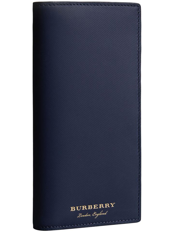 Burberry Logo Continental Wallet - Blue