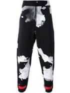 Off-white Drawstring Abstract Print Trousers