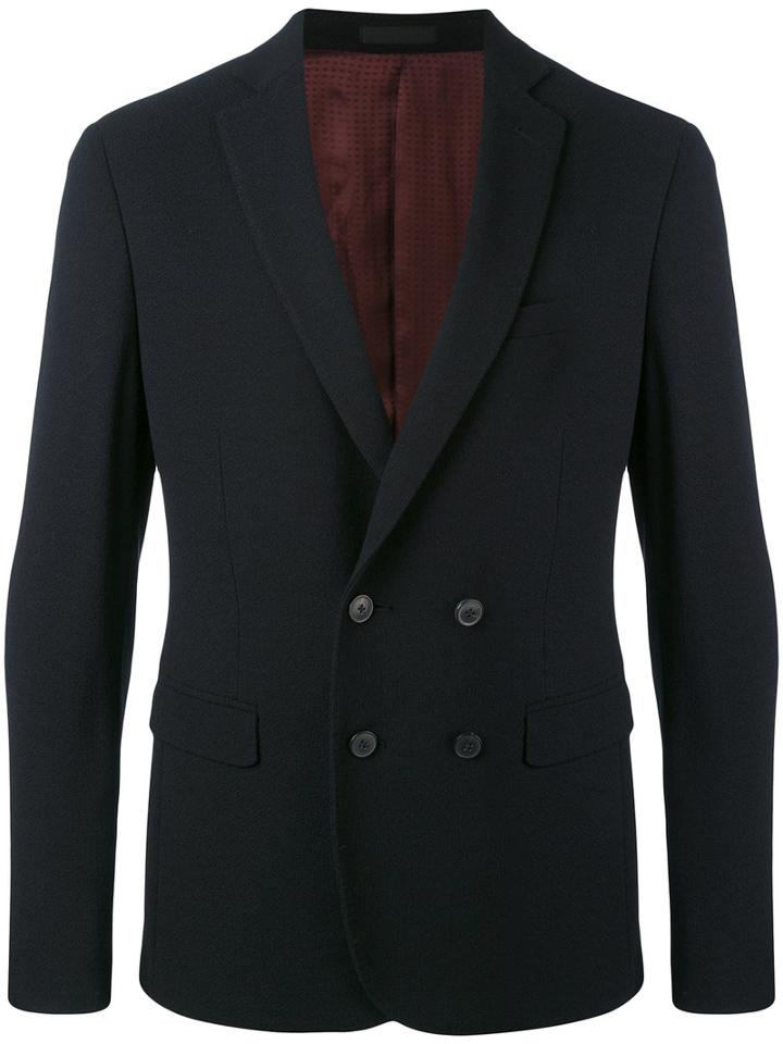 Pal Zileri - Double-breasted Blazer - Men - Viscose/wool - 48, Black, Viscose/wool