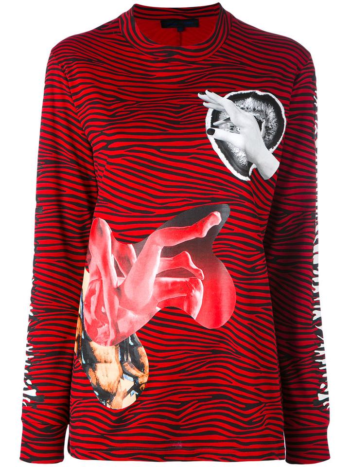 Proenza Schouler - Printed Sweatshirt - Women - Cotton - M, Red, Cotton