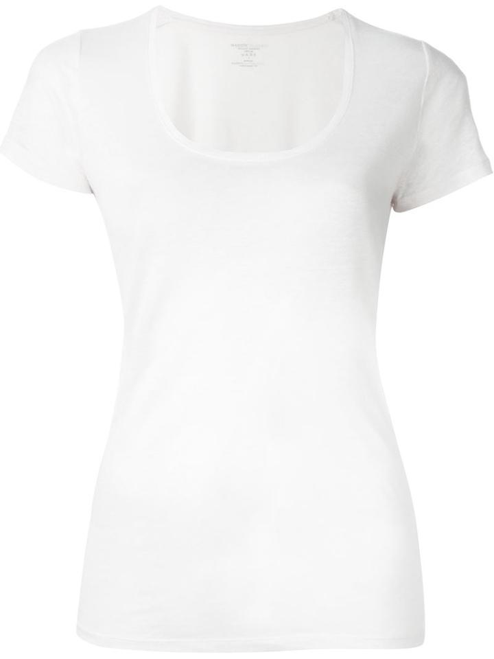 Majestic Filatures Scoop Neck T-shirt, Women's, Size: 3, Nude/neutrals, Linen/flax