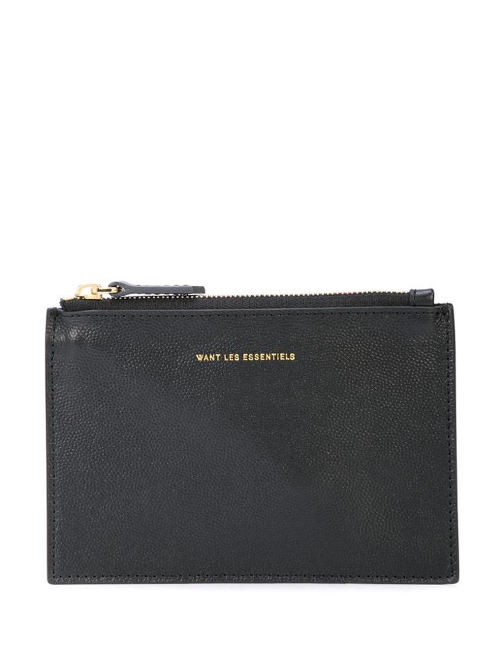 Want Les Essentiels Mini Lawrence Zip Pouch - Black