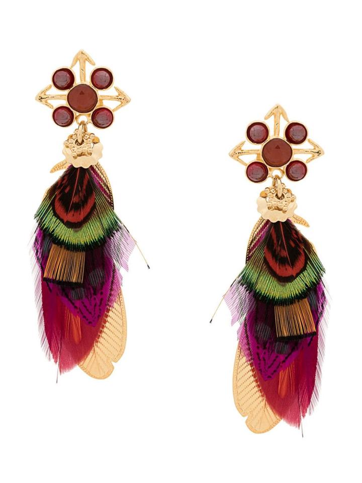 Gas Bijoux Feather Earrings - Gold