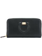 Salvatore Ferragamo Gianco Zip Around Purse - Black