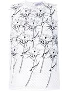 Carven Floral Tank Top - White