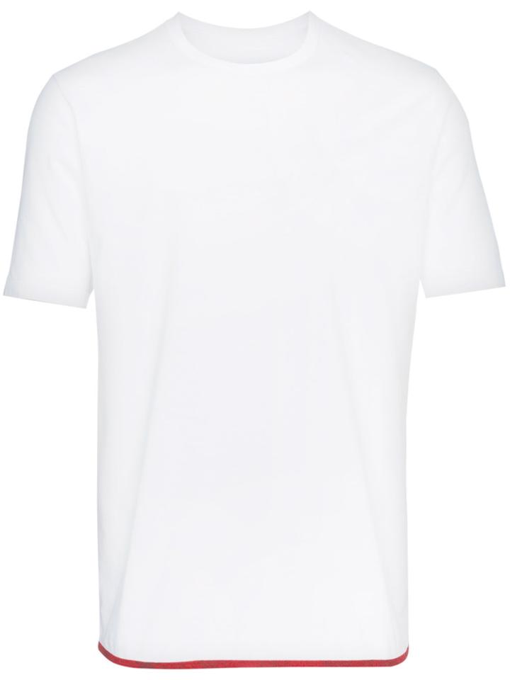 Visvim Sublig Check Trimmed T-shirt - White