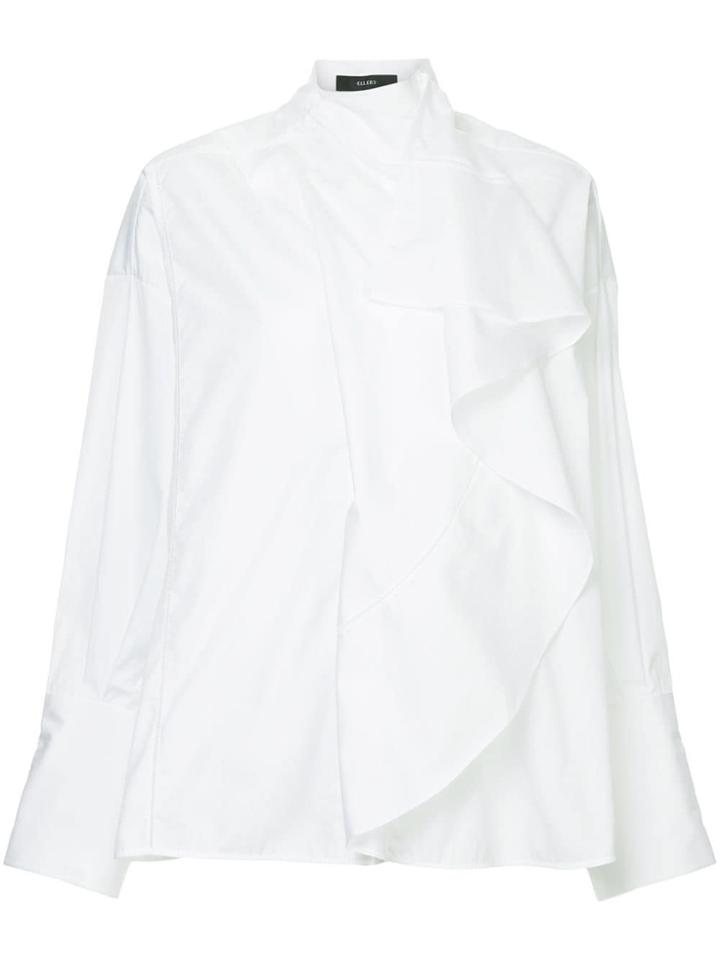 Ellery Richter Drape Front Top - White