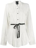 Ann Demeulemeester Oversized Layered Shirt - White