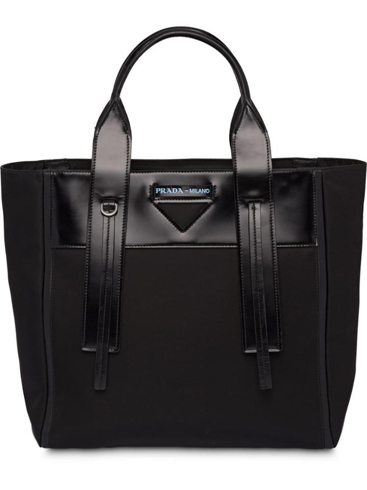 Prada Ouverture Medium Tote Bag - Black