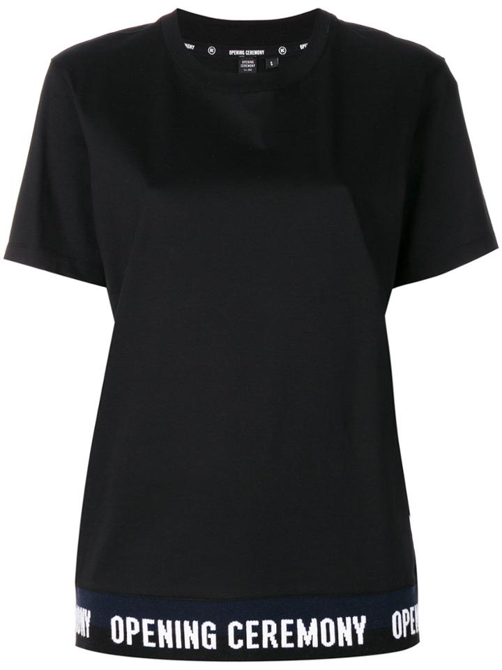 Opening Ceremony Logo-waistband T-shirt - Black